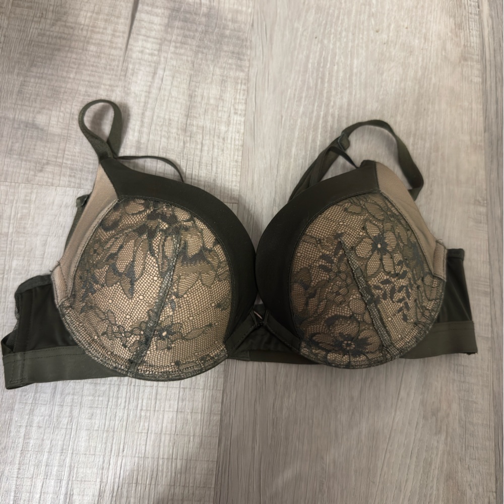 Victoria's Secret Olive Lace Bra